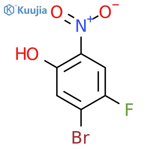 5-Bromo-4-fluoro-2-nitrophenol structure