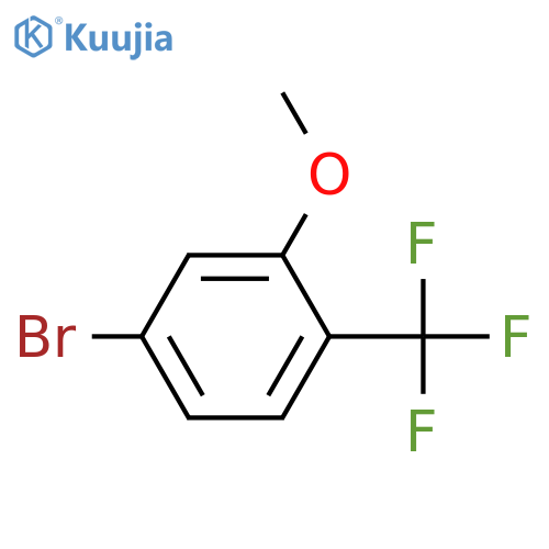 4-Bromo-2-methoxy-1-(trifluoromethyl)benzene structure