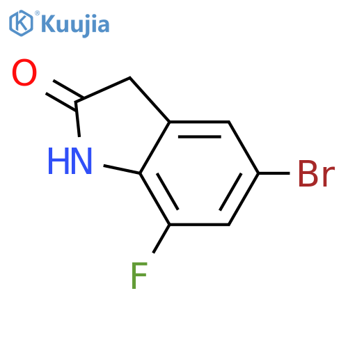 5-Bromo-7-fluoroindolin-2-one structure