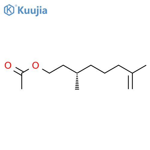 7-Octen-1-ol,3,7-dimethyl-, acetate, (3S)- structure