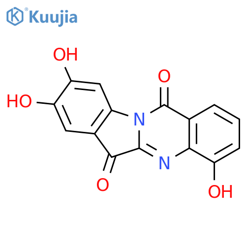 Indolo[2,1-b]quinazoline-6,12-dione,4,8,9-trihydroxy- structure
