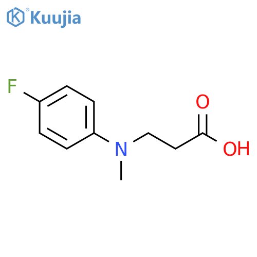 3-(4-Fluoro-phenyl)-methyl-amino-propionic Acid structure