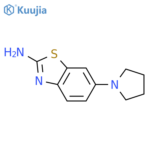 6-(1-pyrrolidinyl)-1,3-benzothiazol-2-amine structure