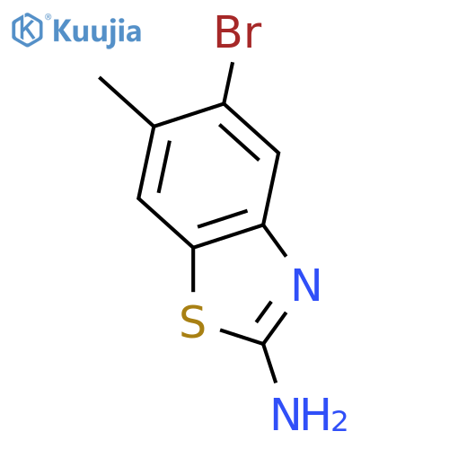 5-Bromo-6-methyl-1,3-benzothiazol-2-amine structure