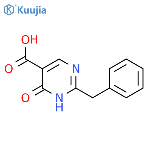 2-Benzyl-6-oxo-1,6-dihydropyrimidine-5-carboxylic acid structure