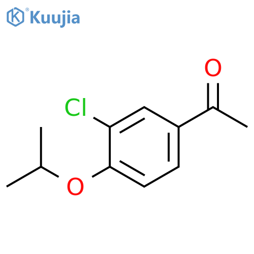 1-3-chloro-4-(propan-2-yloxy)phenylethan-1-one structure