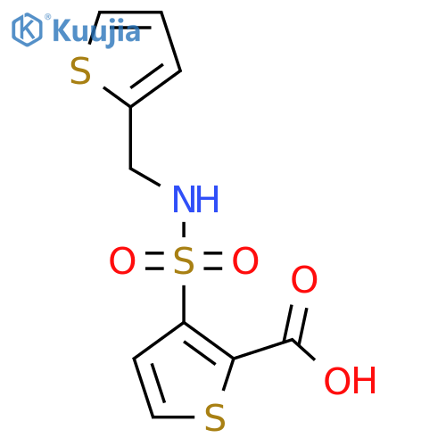 3-(Thiophen-2-ylmethyl)sulfamoylthiophene-2-carboxylic Acid structure