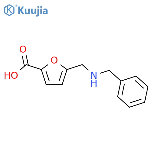 5-(Benzylamino)methyl-2-furoic acid hydrochloride structure