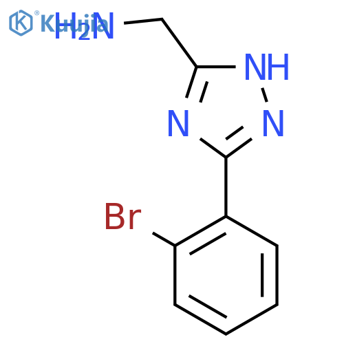 5-(2-bromophenyl)-4H-1,2,4-triazol-3-ylmethanamine structure