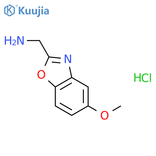 (5-Methoxy-1,3-benzoxazol-2-yl)methylamine hydrochloride structure