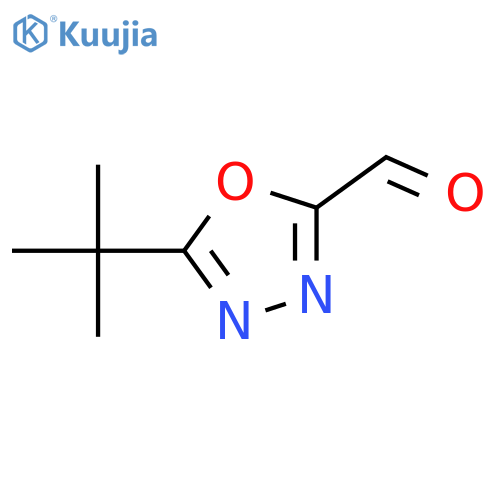 5-tert-butyl-1,3,4-oxadiazole-2-carbaldehyde structure