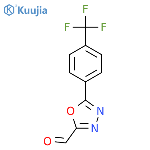 5-(4-(Trifluoromethyl)phenyl)-1,3,4-oxadiazole-2-carbaldehyde structure