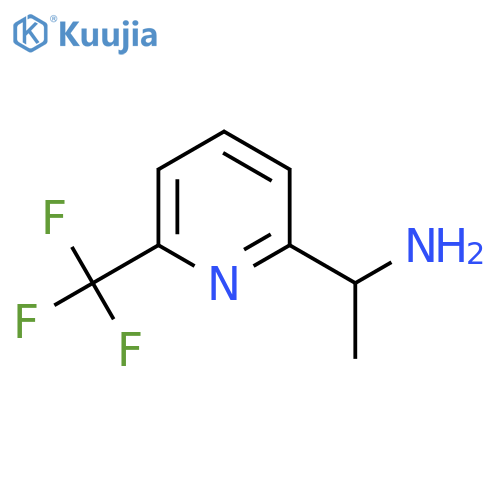 1-6-(trifluoromethyl)pyridin-2-ylethan-1-amine structure