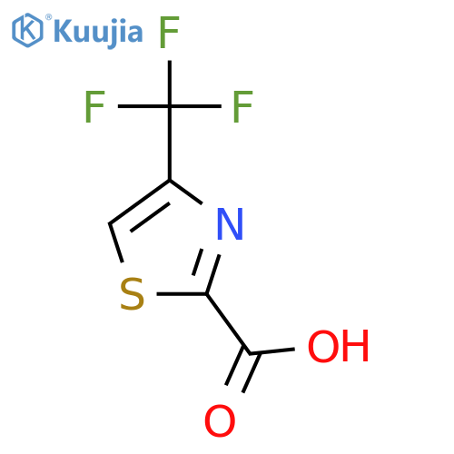 4-(trifluoromethyl)-1,3-thiazole-2-carboxylic acid structure