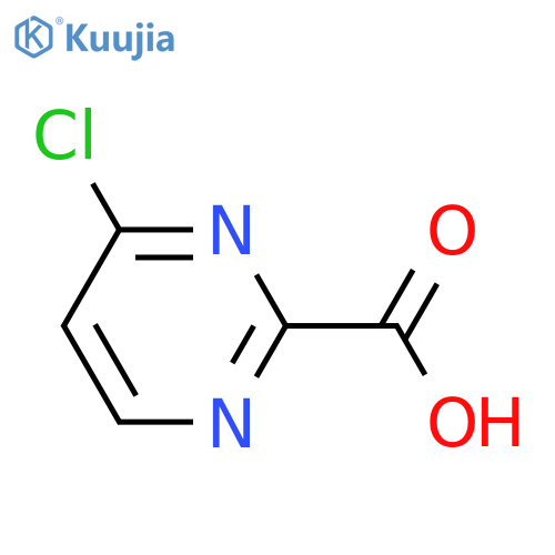 4-Chloropyrimidine-2-carboxylic acid structure