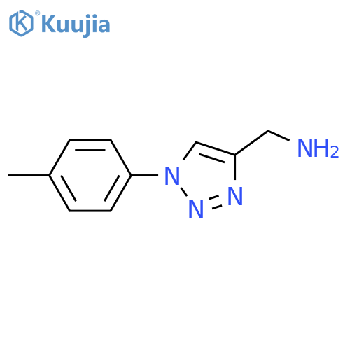 1-(4-methylphenyl)-1H-1,2,3-triazol-4-ylmethanamine structure