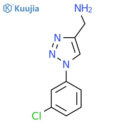 1-(3-chlorophenyl)-1H-1,2,3-triazol-4-ylmethanamine structure