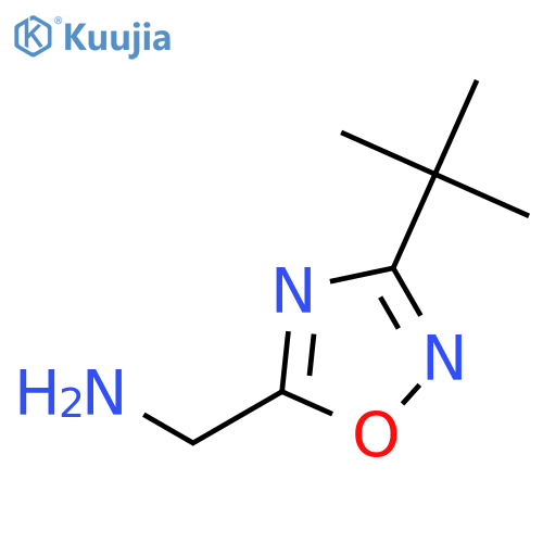 1-(3-tert-butyl-1,2,4-oxadiazol-5-yl)methanamine structure