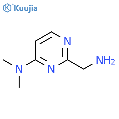 2-(aminomethyl)-N,N-dimethylpyrimidin-4-amine structure