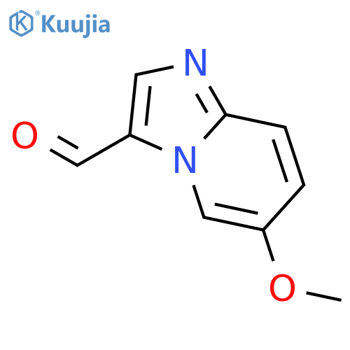 6-methoxyimidazo[1,2-a]pyridine-3-carbaldehyde structure