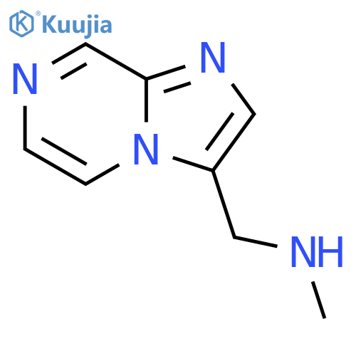 ({imidazo1,2-apyrazin-3-yl}methyl)(methyl)amine structure