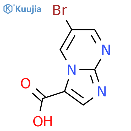 6-Bromoimidazo[1,2-A]pyrimidine-3-carboxylic acid structure