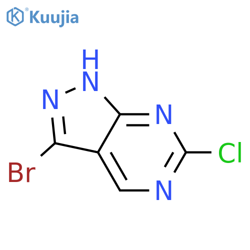 3-Bromo-6-chloro-1H-pyrazolo[3,4-d]pyrimidine structure