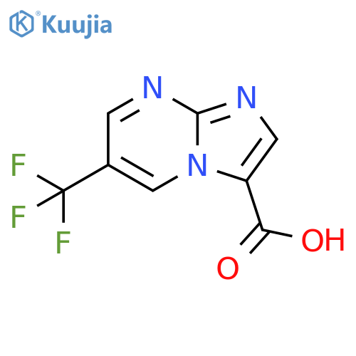 6-(trifluoromethyl)imidazo[1,2-a]pyrimidine-3-carboxylic acid structure