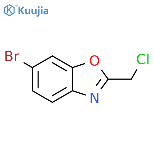2-(Chloromethyl)-6-bromo-1,3-benzoxazole structure