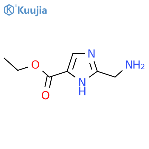 Ethyl 2-(aminomethyl)-1H-imidazole-4-carboxylate structure