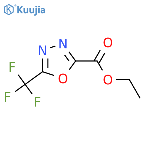 Ethyl 5-(trifluoromethyl)-1,3,4-oxadiazole-2-carboxylate structure