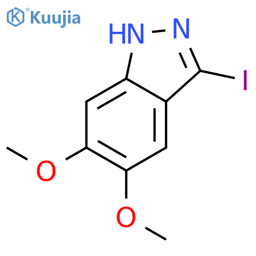 5,6-Dimethoxy-3-iodo-1H-indazole structure