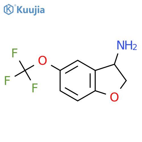 5-(Trifluoromethoxy)-2,3-dihydro-1-benzofuran-3-amine structure