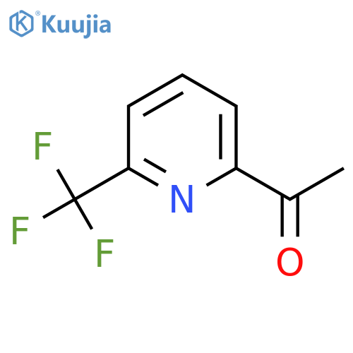 1-6-(trifluoromethyl)pyridin-2-ylethan-1-one structure