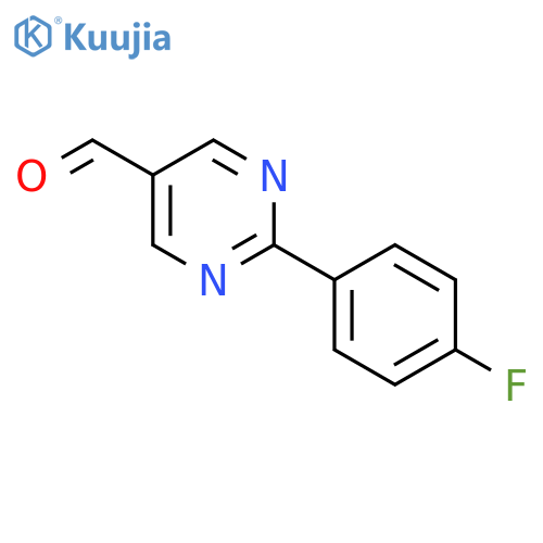 2-(4-Fluorophenyl)pyrimidine-5-carbaldehyde structure