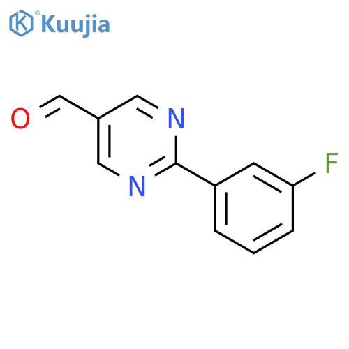 2-(3-Fluorophenyl)pyrimidine-5-carbaldehyde structure