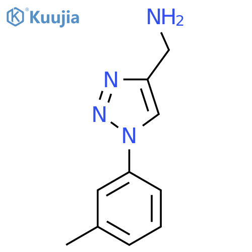 1-(3-methylphenyl)-1H-1,2,3-triazol-4-ylmethanamine structure