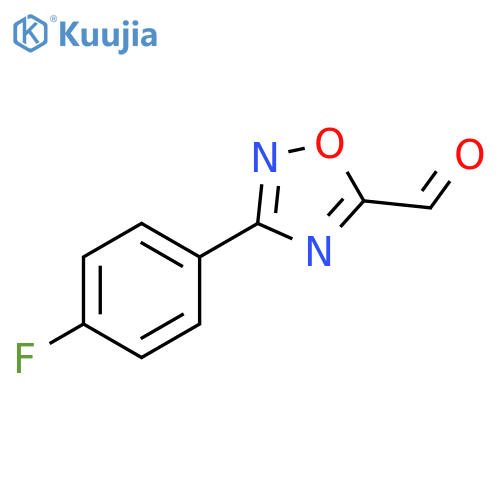 1,2,4-Oxadiazole-5-carboxaldehyde, 3-(4-fluorophenyl)- structure