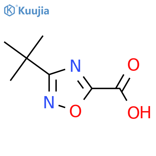 3-TERT-BUTYL-1,2,4-OXADIAZOLE-5-CARBOXYLIC ACID structure