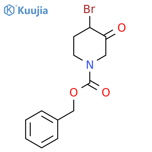Benzyl 4-bromo-3-oxopiperidine-1-carboxylate structure