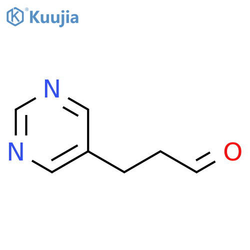 3-(pyrimidin-5-yl)propanal structure