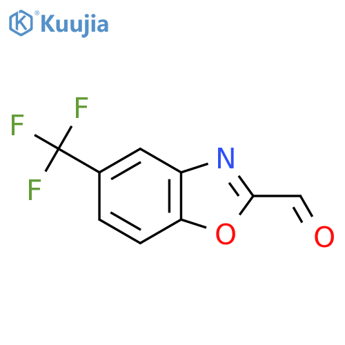 5-(Trifluoromethyl)-1,3-benzoxazole-2-carbaldehyde structure