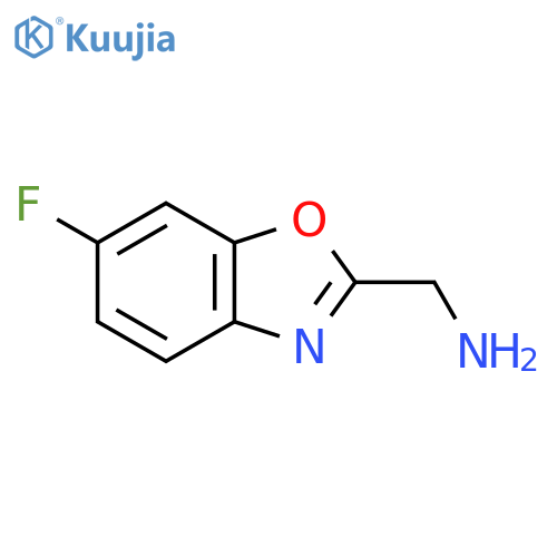 (6-Fluoro-1,3-benzoxazol-2-yl)methylamine structure