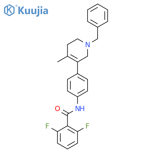 N-(4-(1-Benzyl-4-methyl-1,2,5,6-tetrahydropyridin-3-yl)phenyl)-2,6-difluorobenzamide structure