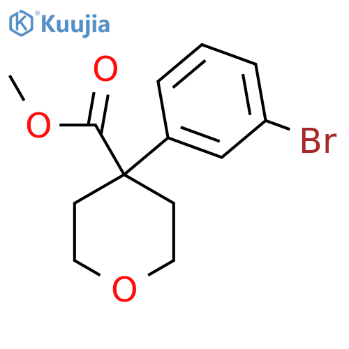 4-(3-Bromophenyl)tetrahydro-2H-Pyran-4-carboxylic acid methyl ester structure