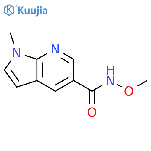 1H-Pyrrolo2,3-bpyridine-5-carboxylic Acid methoxy-methyl-amide structure