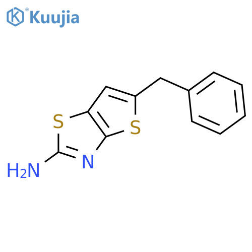 Thieno[2,3-d]thiazol-2-amine, 5-(phenylmethyl)- structure