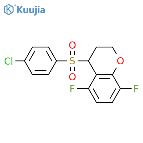 4-((4-Chlorophenyl)thio)-5,8-difluorochroman-3-ol structure