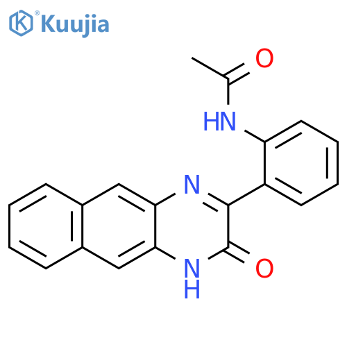Acetamide, N-[2-(3,4-dihydro-3-oxobenzo[g]quinoxalin-2-yl)phenyl]- structure