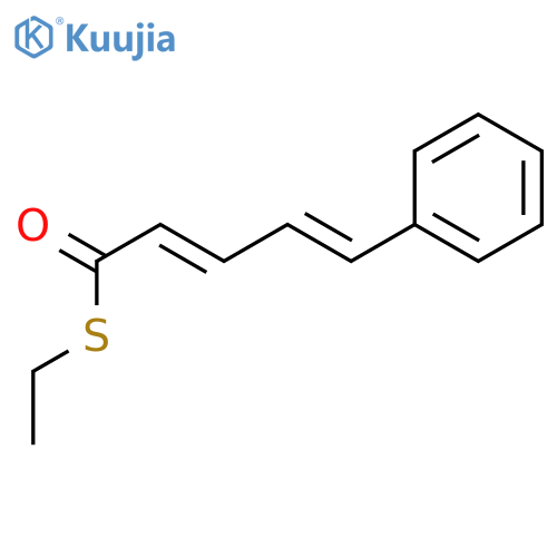 2,4-Pentadienethioic acid, 5-phenyl-, S-ethyl ester, (E,E)- structure